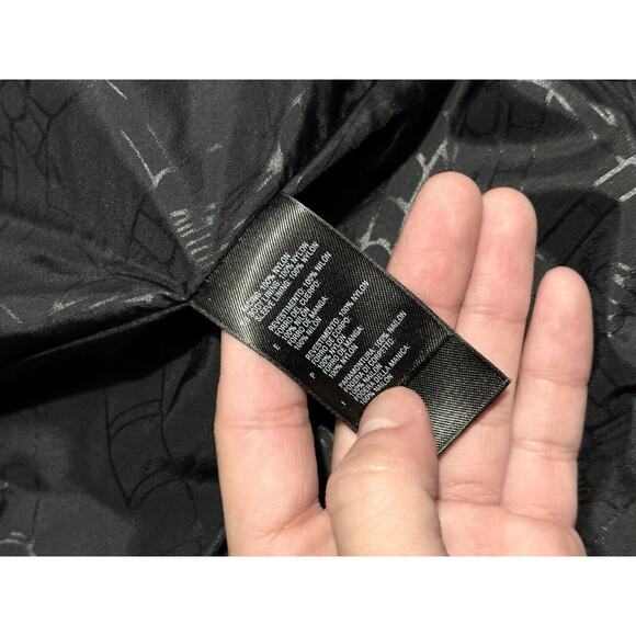 North Face Hyvent Jacket Multi Pocket Removable Hood Cargo Black Brown Logo Coat - Picture 12 of 13